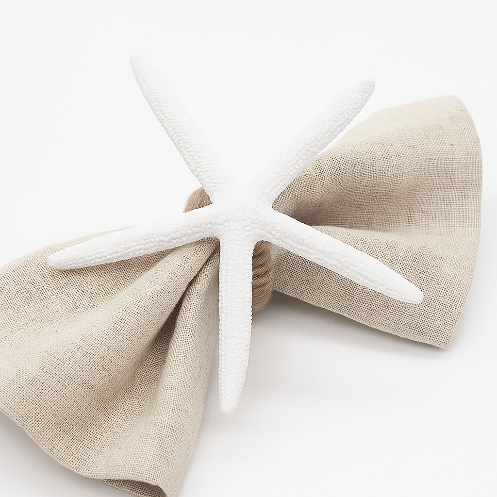 Handmade Starfish Napkin Rings 8pcs