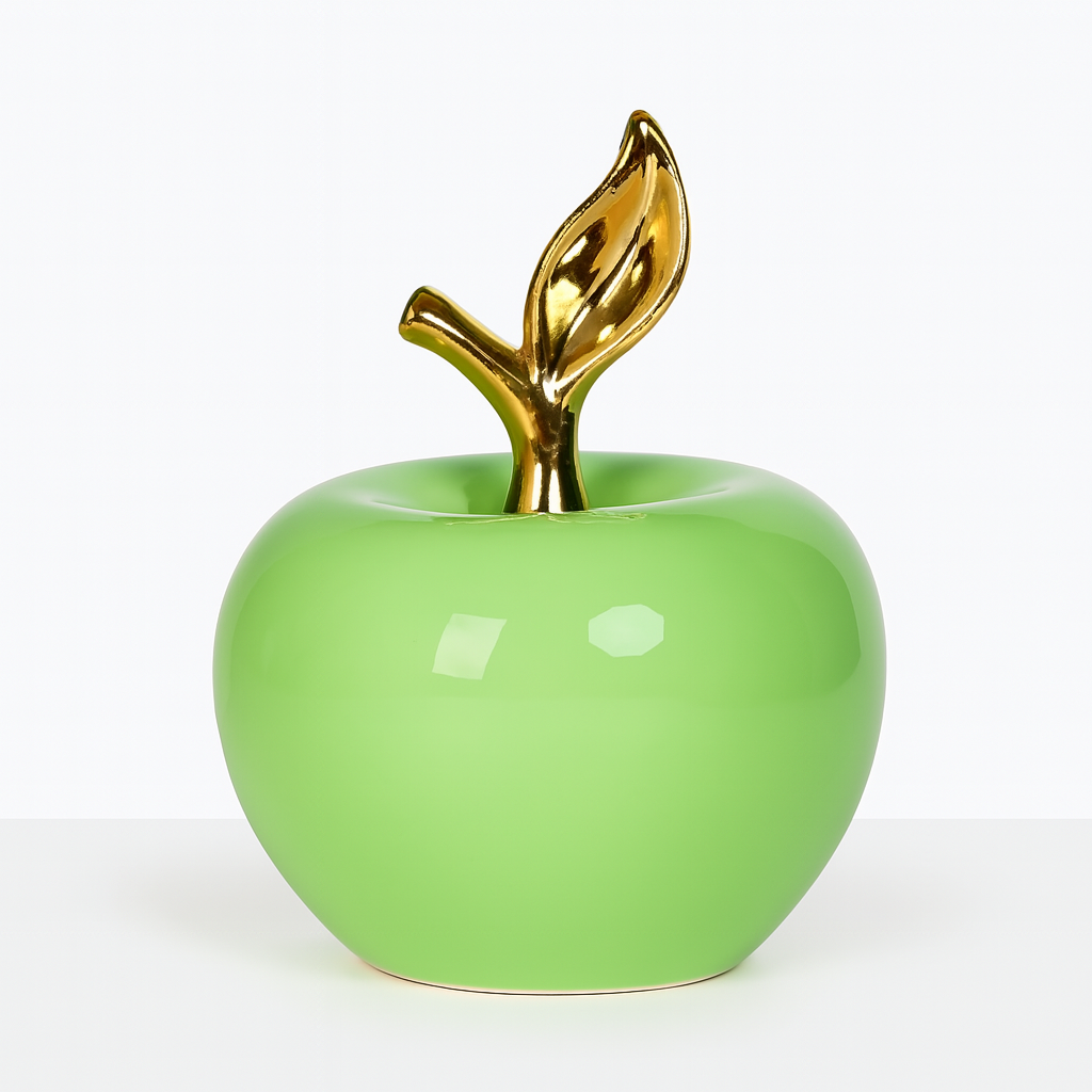 Apple-Shaped Ceramic Ornaments