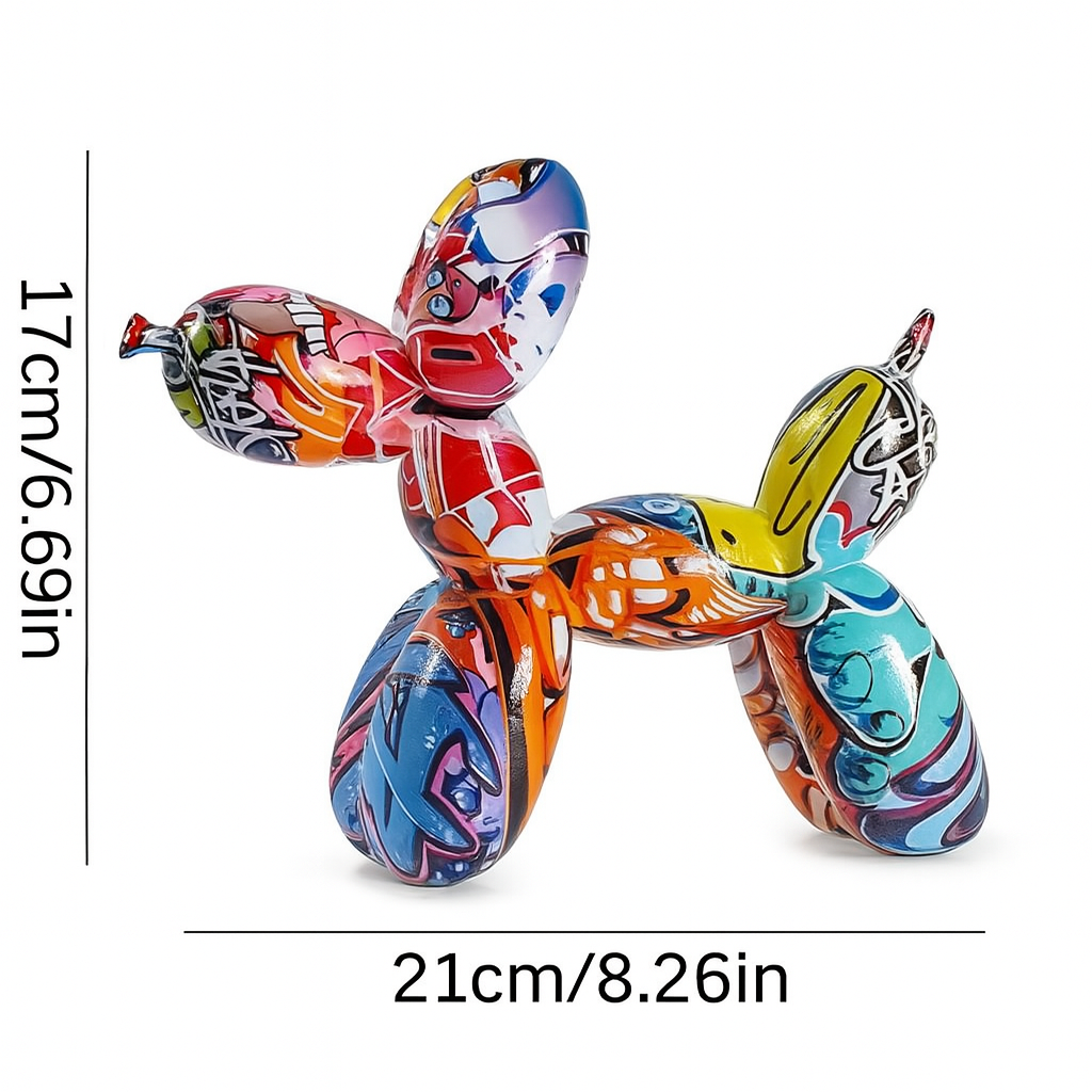 Balloon Dog Sculpture Decor 1Pc