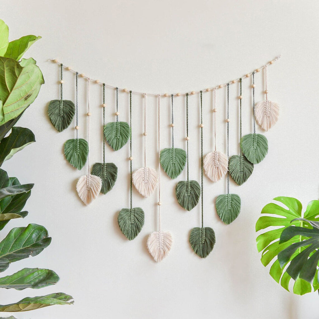 Handwoven Boho Leaf Garland