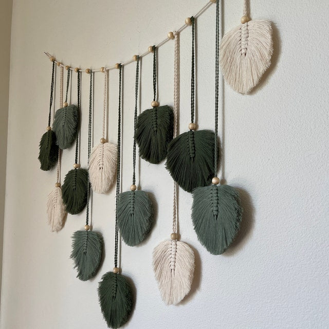 Handwoven Boho Leaf Garland