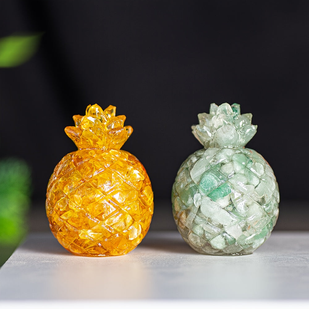 Crystal Pineapple Natural Stone Ornament