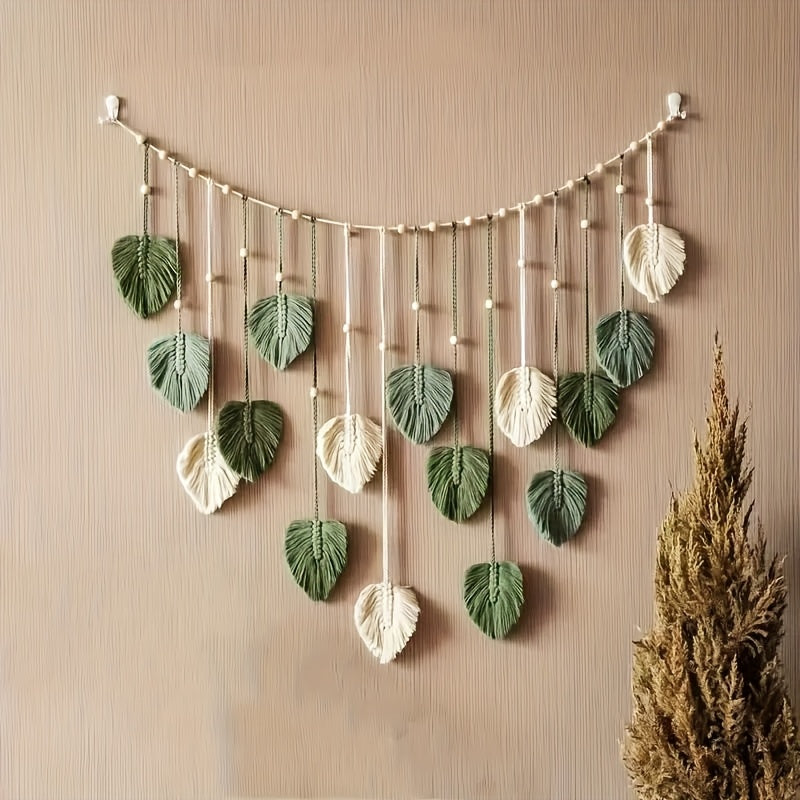 Handwoven Boho Leaf Garland