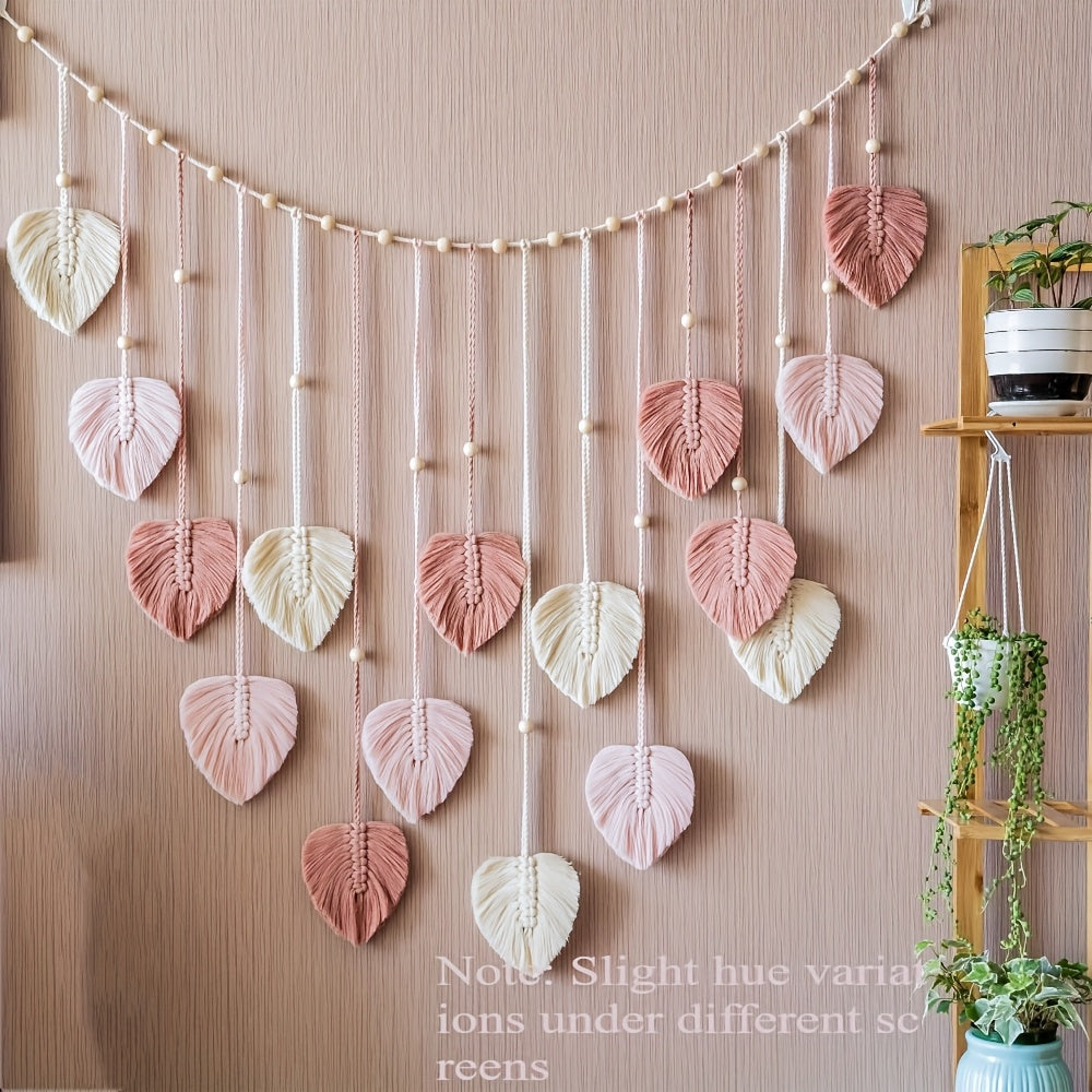 Handwoven Boho Leaf Garland