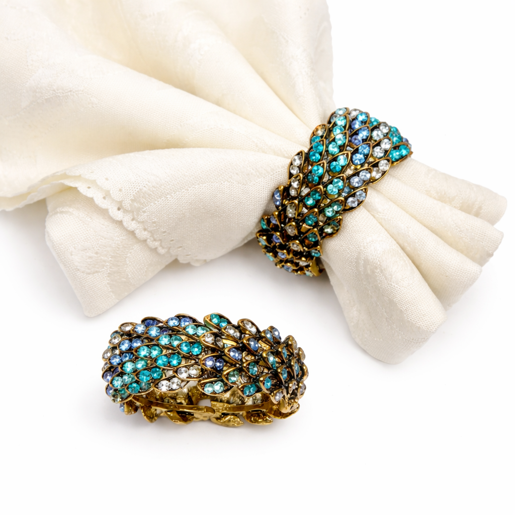 Jeweled Napkin Rings 6/12Pcs