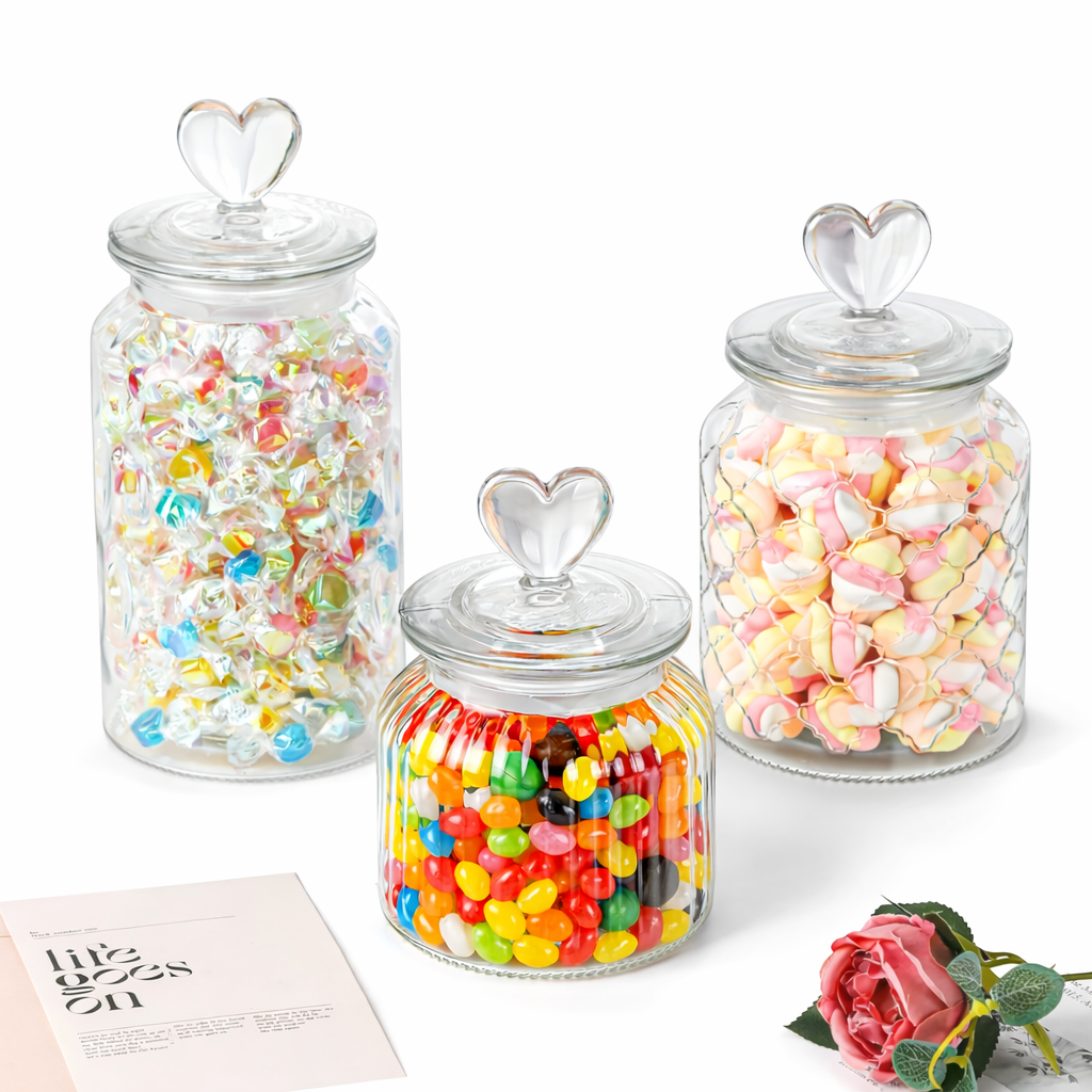 Heart-Shaped Jars