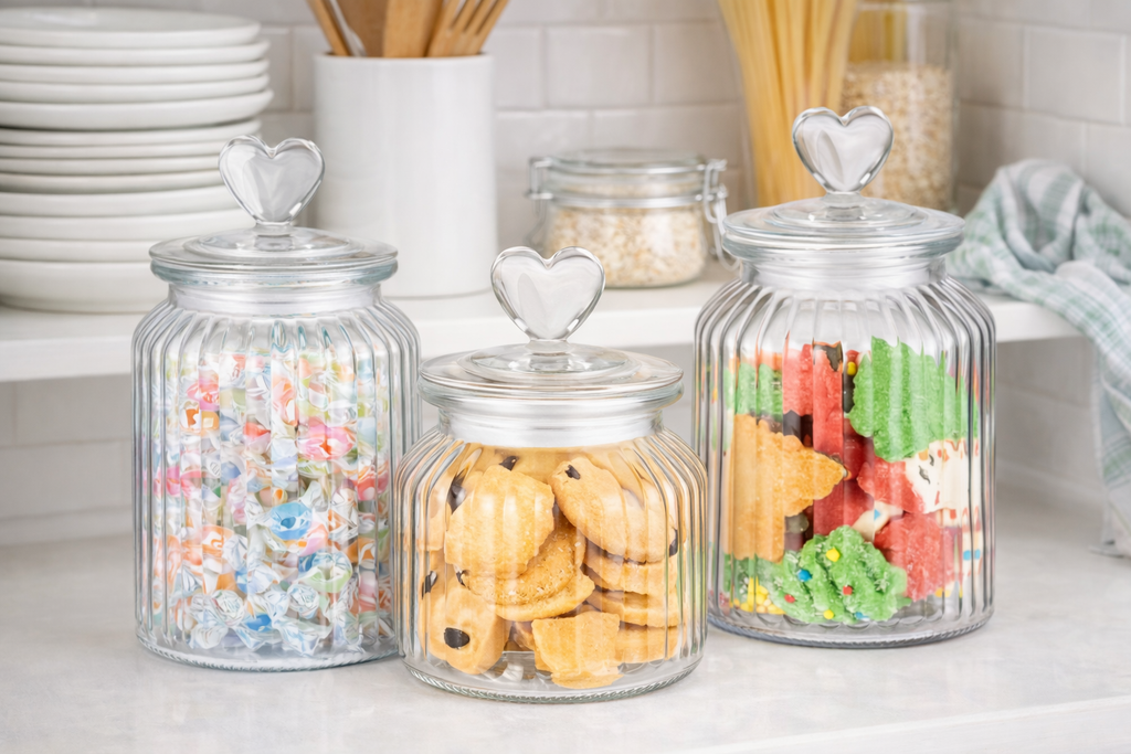 Heart-Shaped Jars