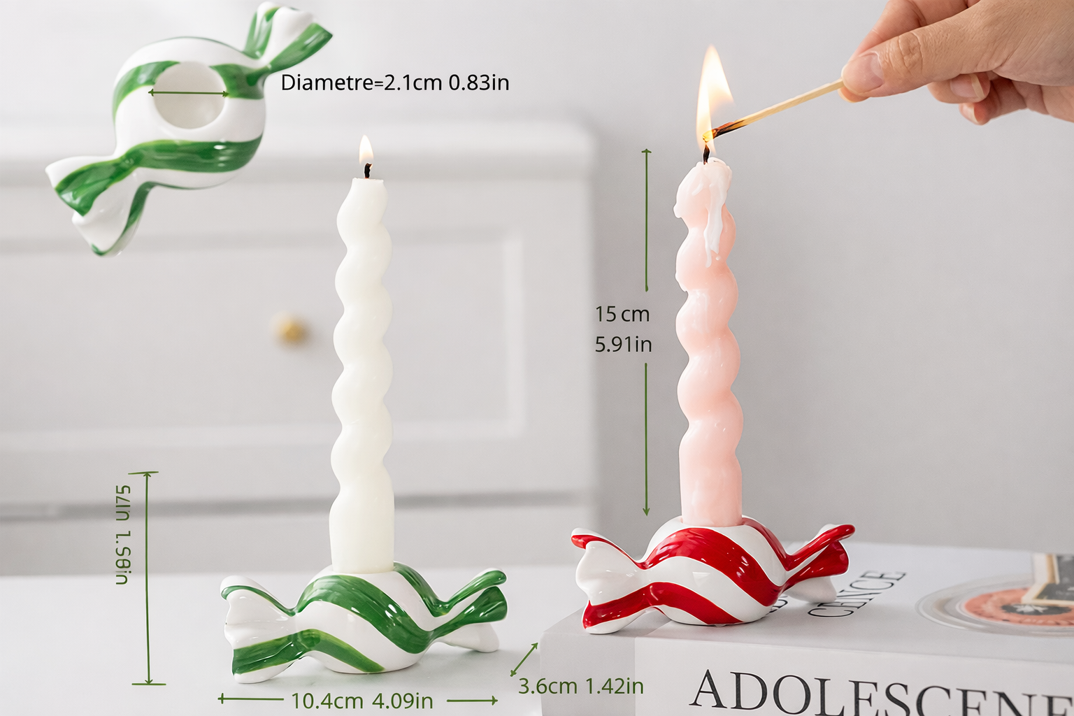 Christmas Candy Candle Holder