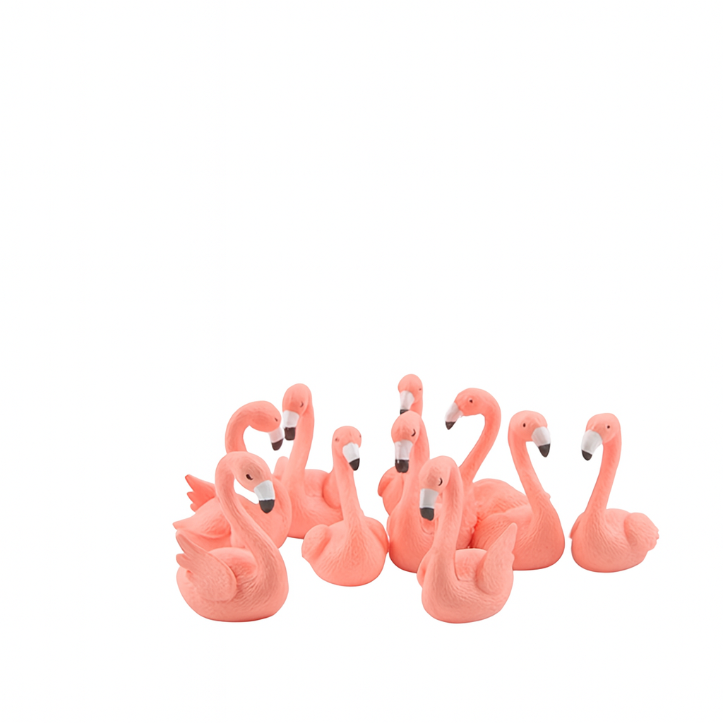 Mini Flamingo Figurines 12Pcs