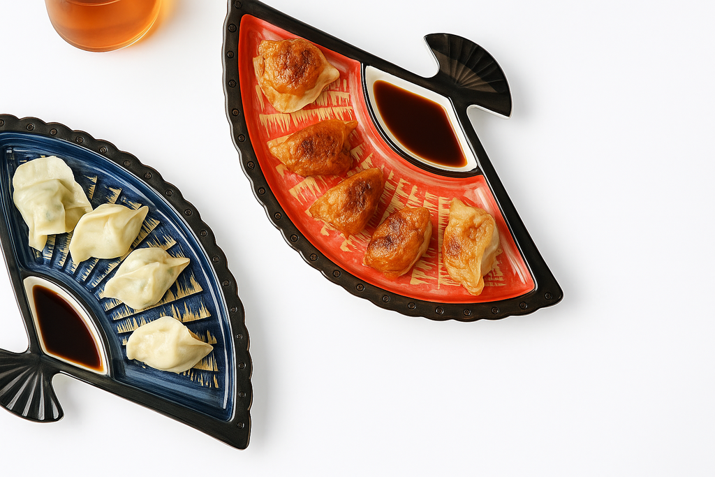 Japanese-Style Ceramic Sushi Plate