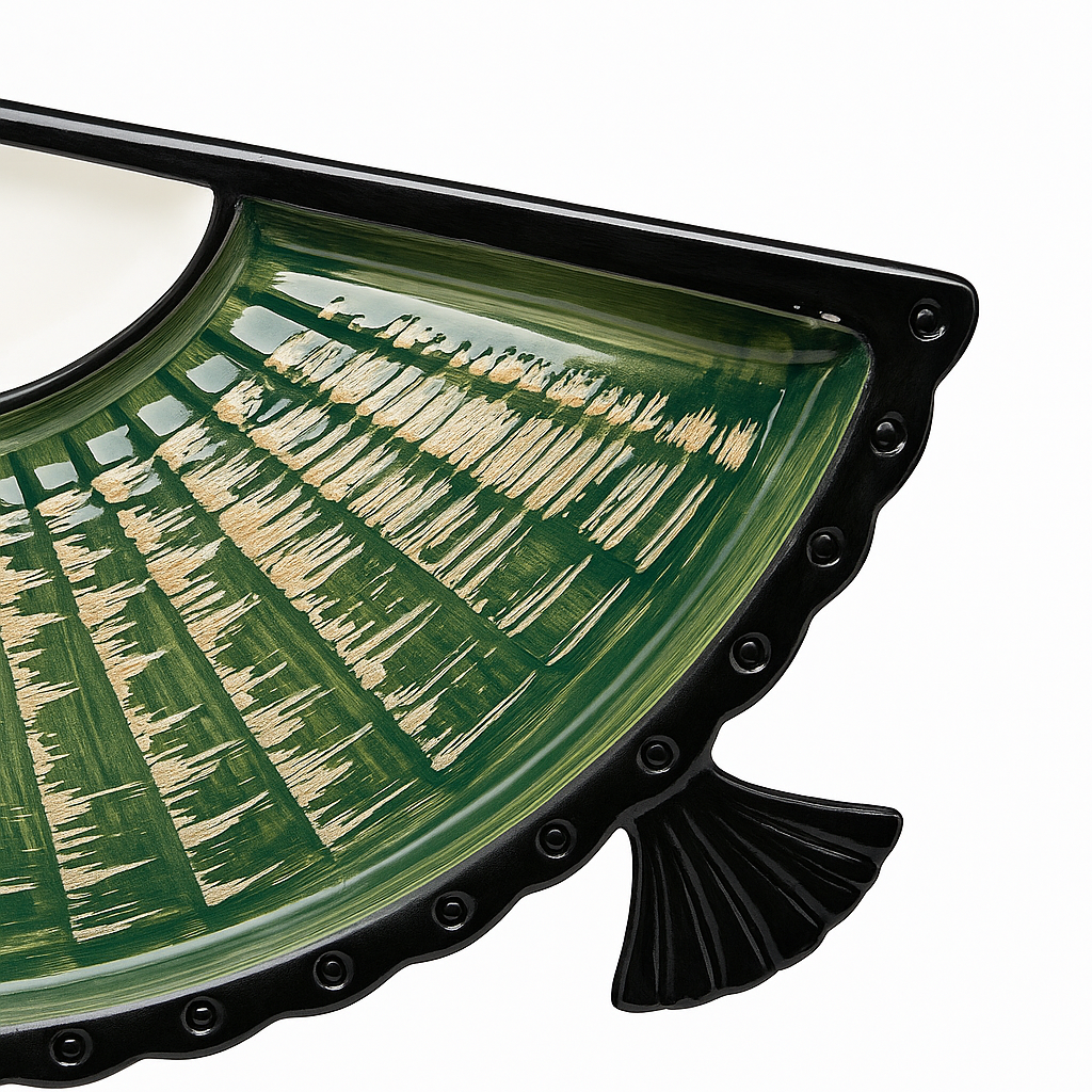 Japanese-Style Ceramic Sushi Plate