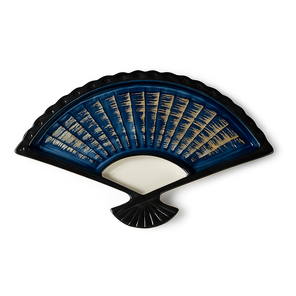 Japanese-Style Ceramic Sushi Plate