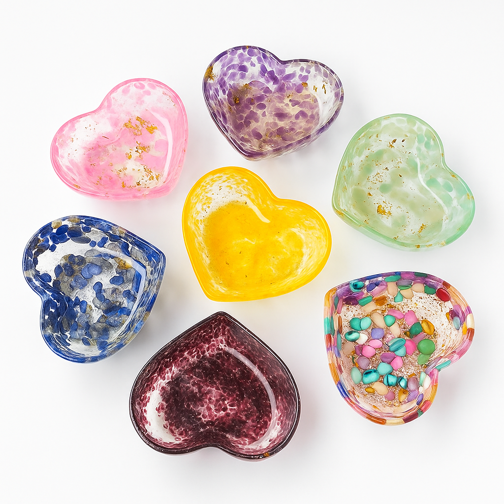 Crystal Heart-Shaped Bowl