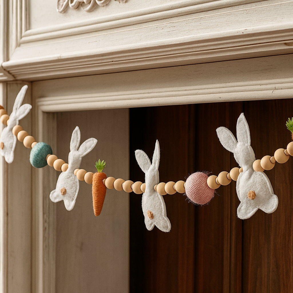 Easter Rabbit Carrot Garlands 1Pc