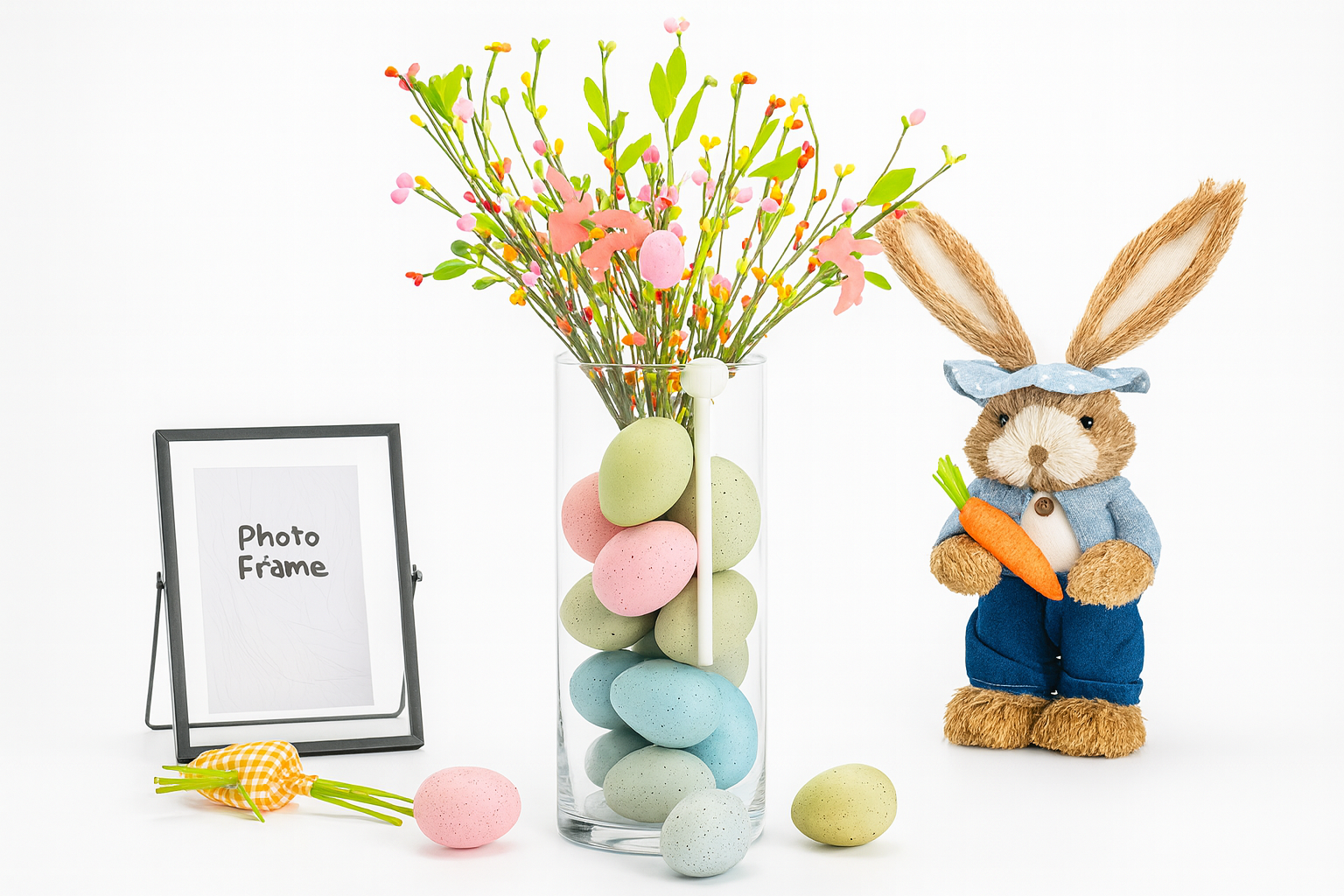 Colorful Speckled Plastic Easter Eggs 24Pcs