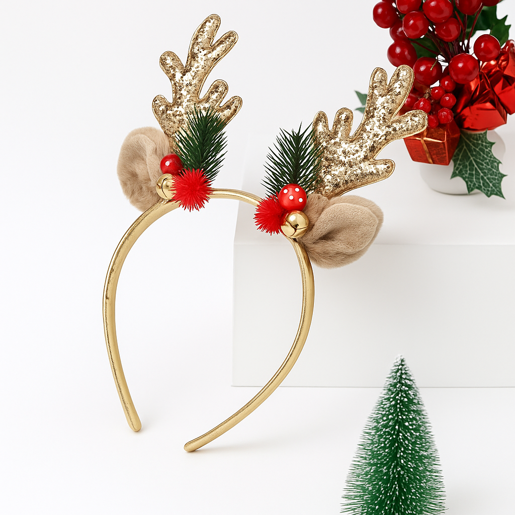 Christmas Reindeer Style Headband 1Pc