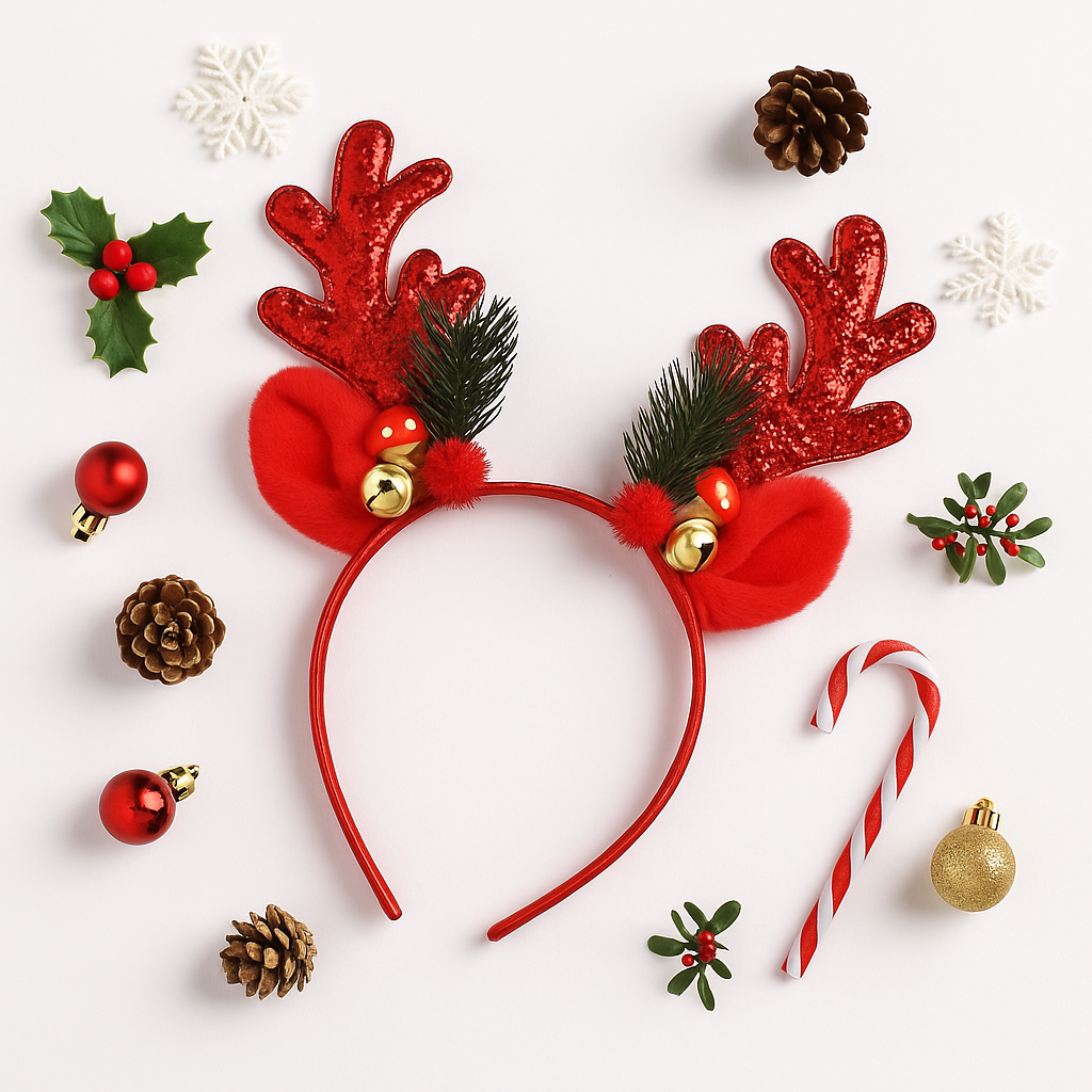Christmas Reindeer Style Headband 1Pc