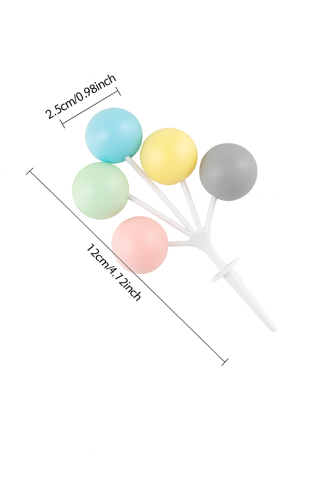 Mini Plastic Balloon Statues 15Pcs