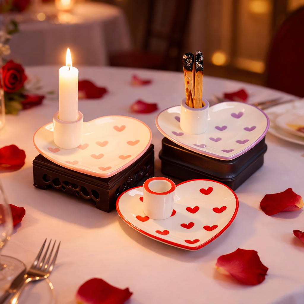 Heart-Shaped Candle Holder