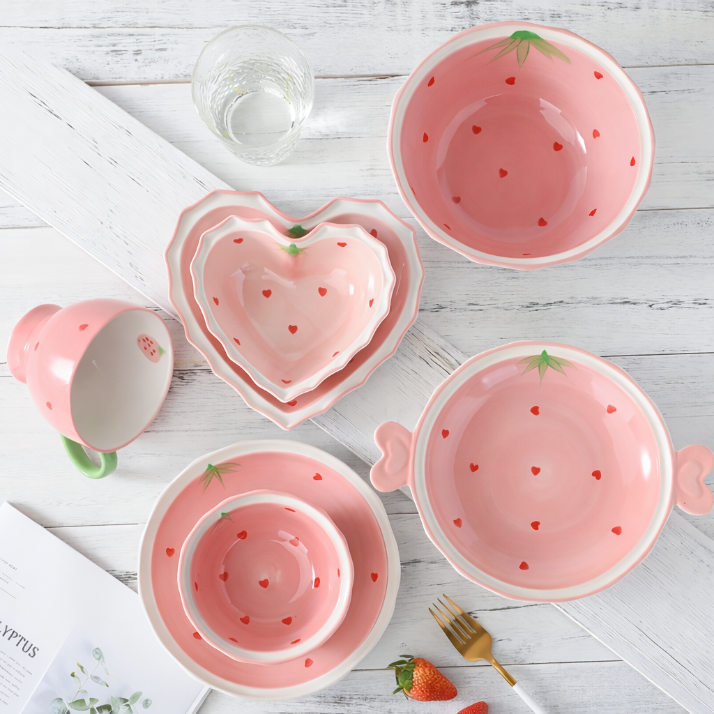Ceramic Love Bowls 2Pcs