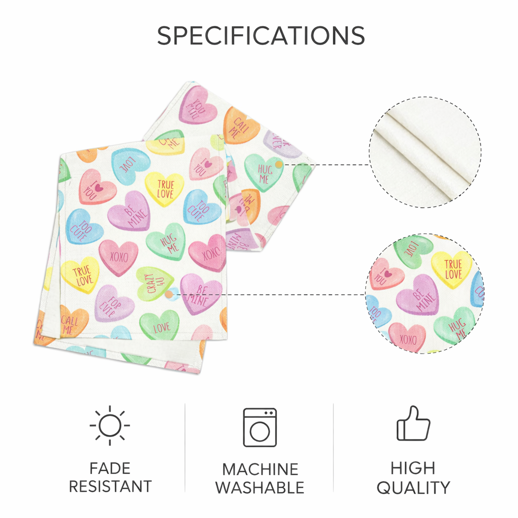 Love Heart Valentine's Day Table Runner