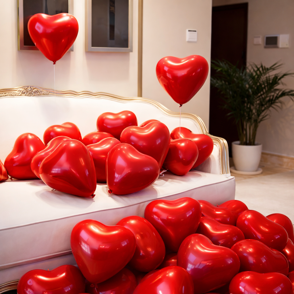 Red heart balloon Set 30 Pcs