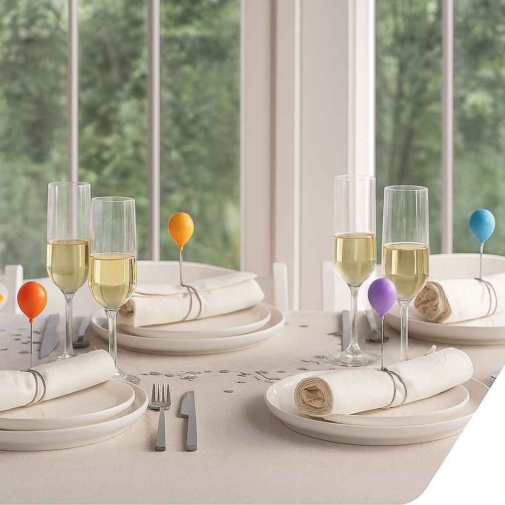 Balloon Napkin Rings Set of 4