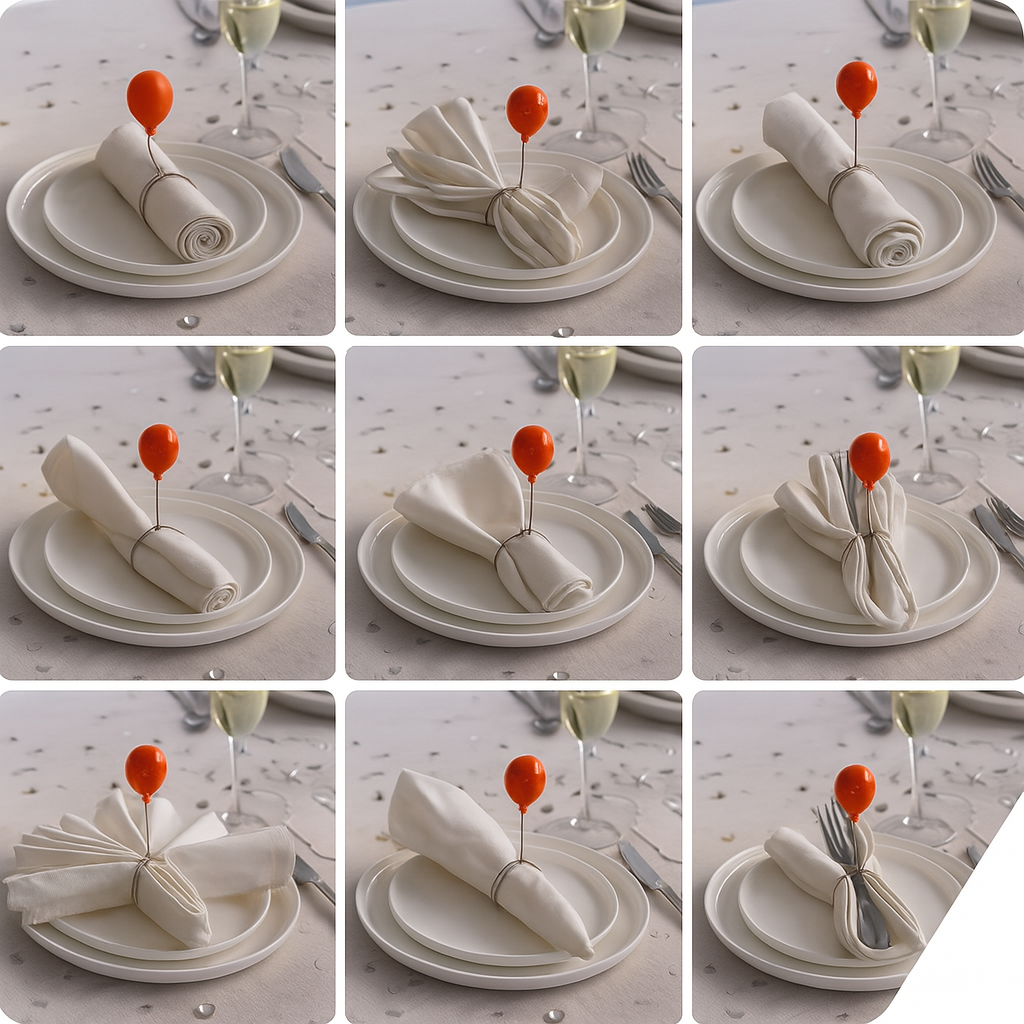 Balloon Napkin Rings Set of 4