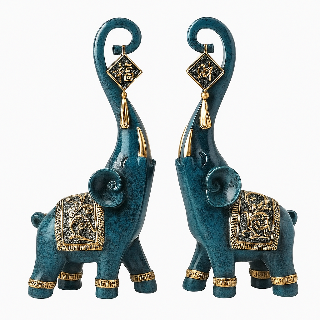 Fortune Elephant 2Pcs