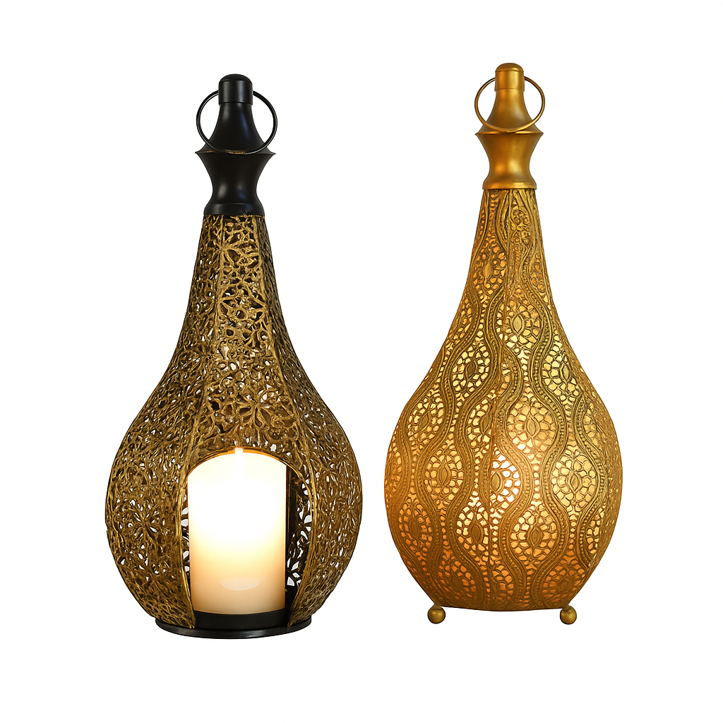 Metal Lantern Candle Holder
