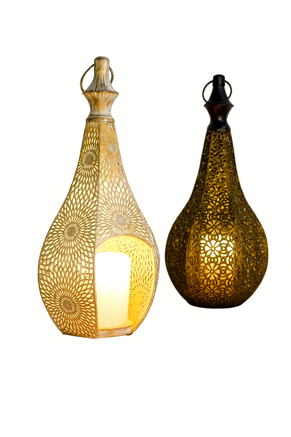 Metal Lantern Candle Holder