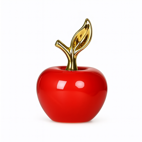 Apple-Shaped Ceramic Ornaments
