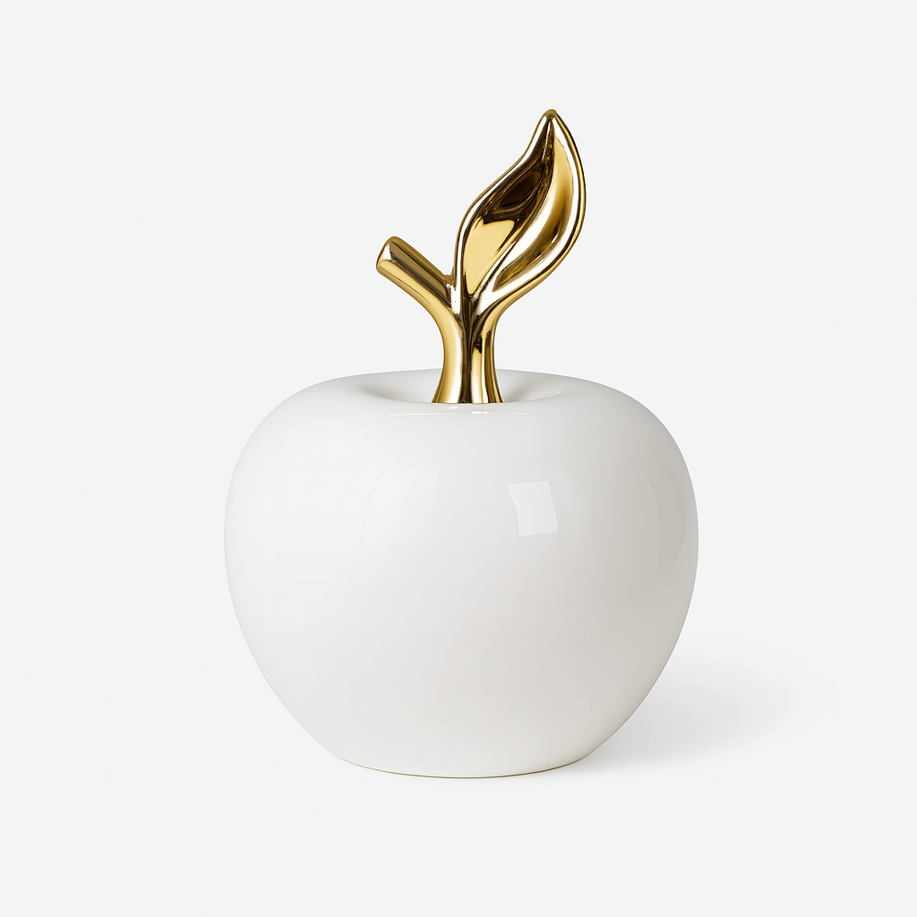 Apple-Shaped Ceramic Ornaments