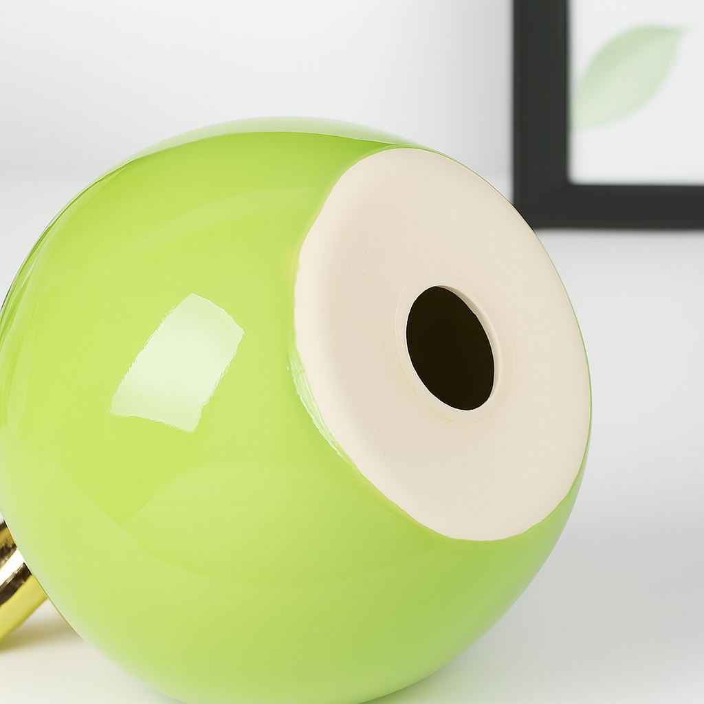 Apple-Shaped Ceramic Ornaments