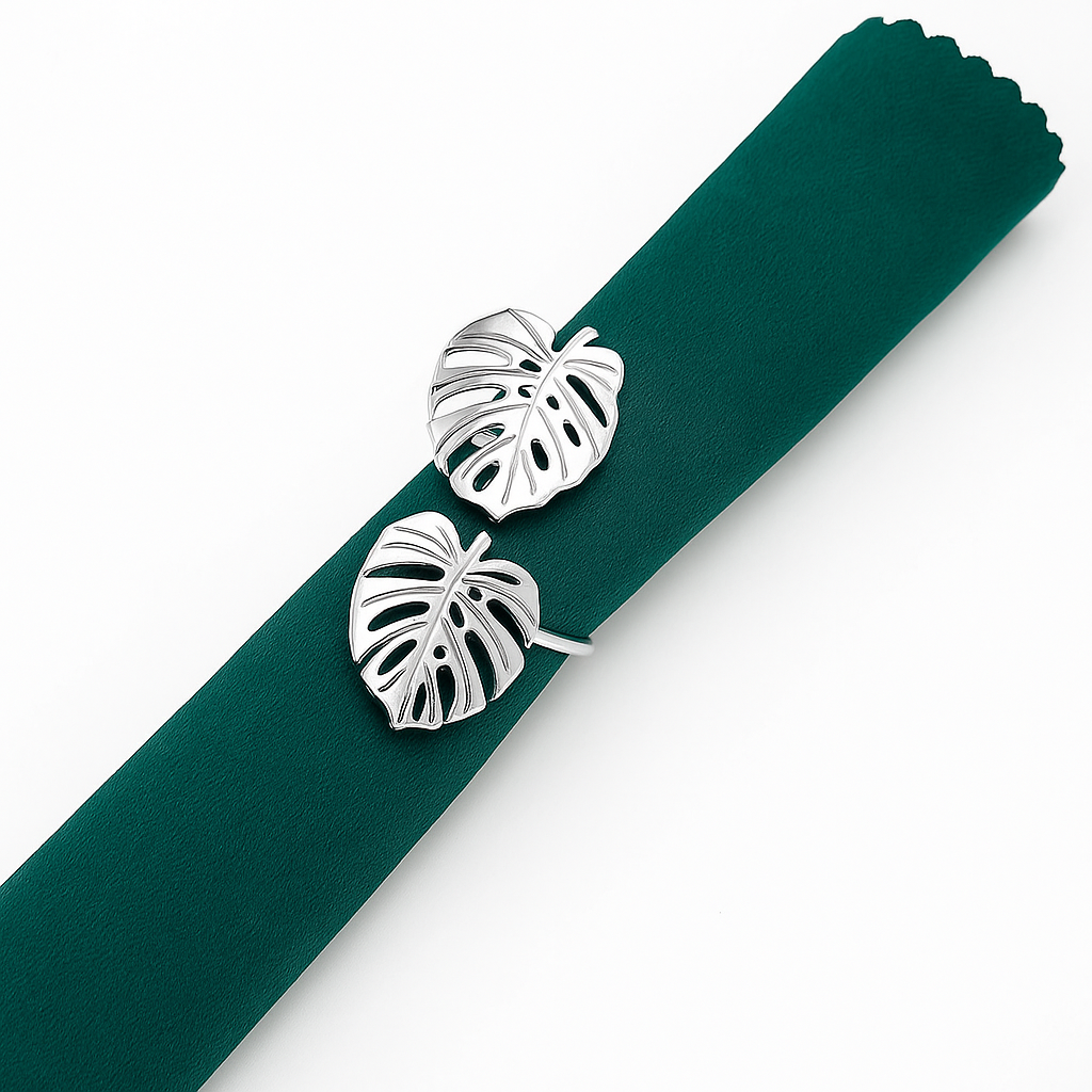 Palm Leaf Napkin Rings 12pcs