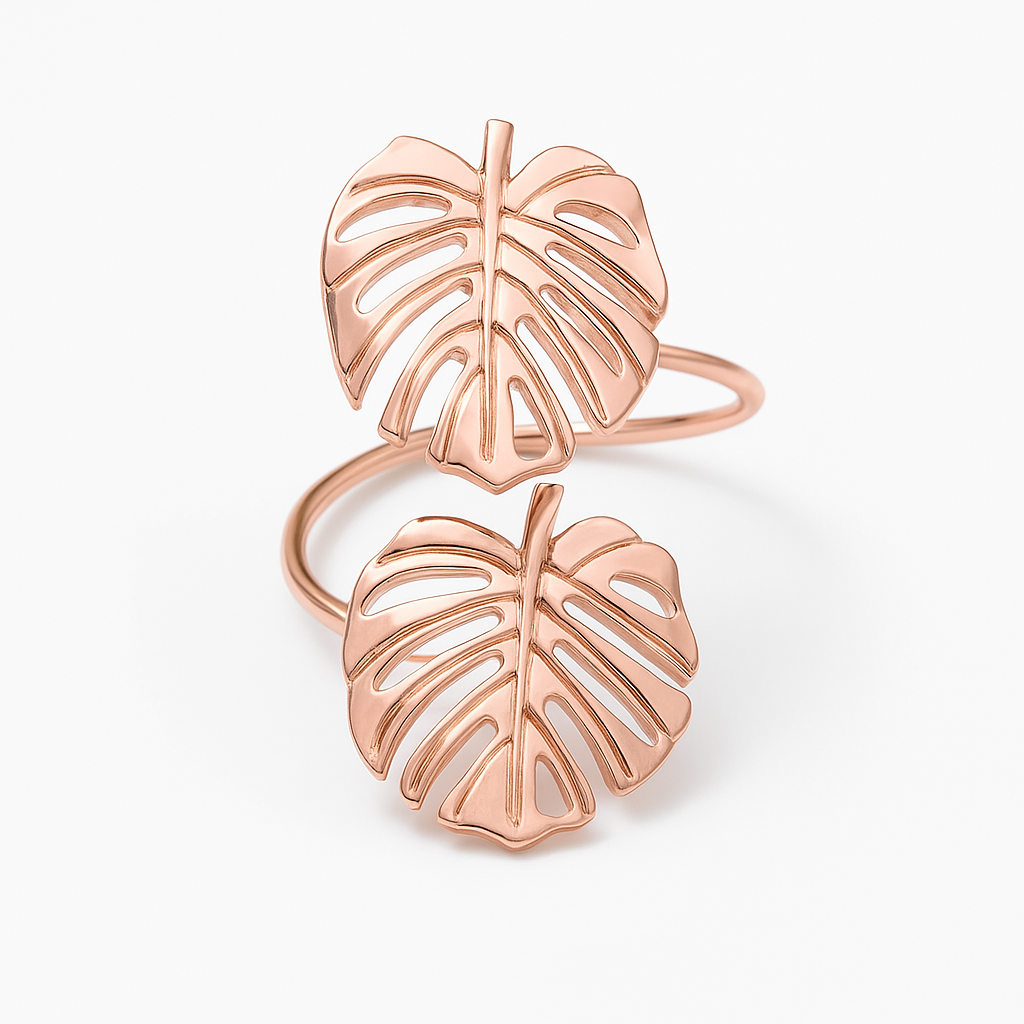 Palm Leaf Napkin Rings 12pcs