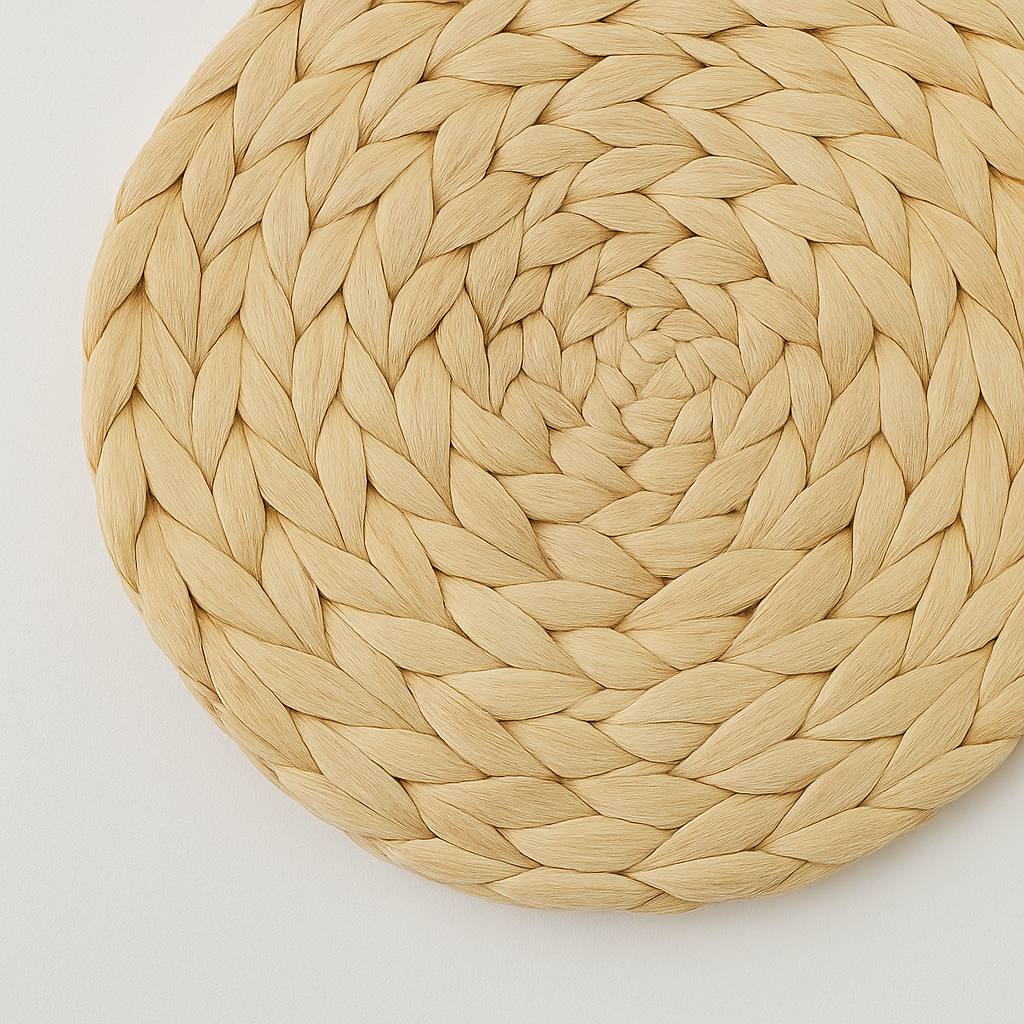 Handmade Straw Woven Placemat 4Pcs