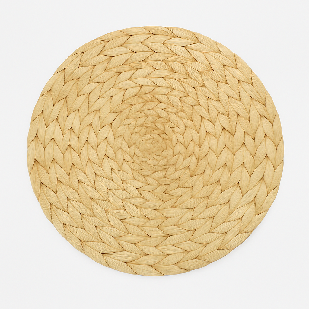 Handmade Straw Woven Placemat 4Pcs