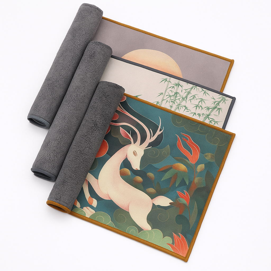Plush Velvet Chinese Table Mat