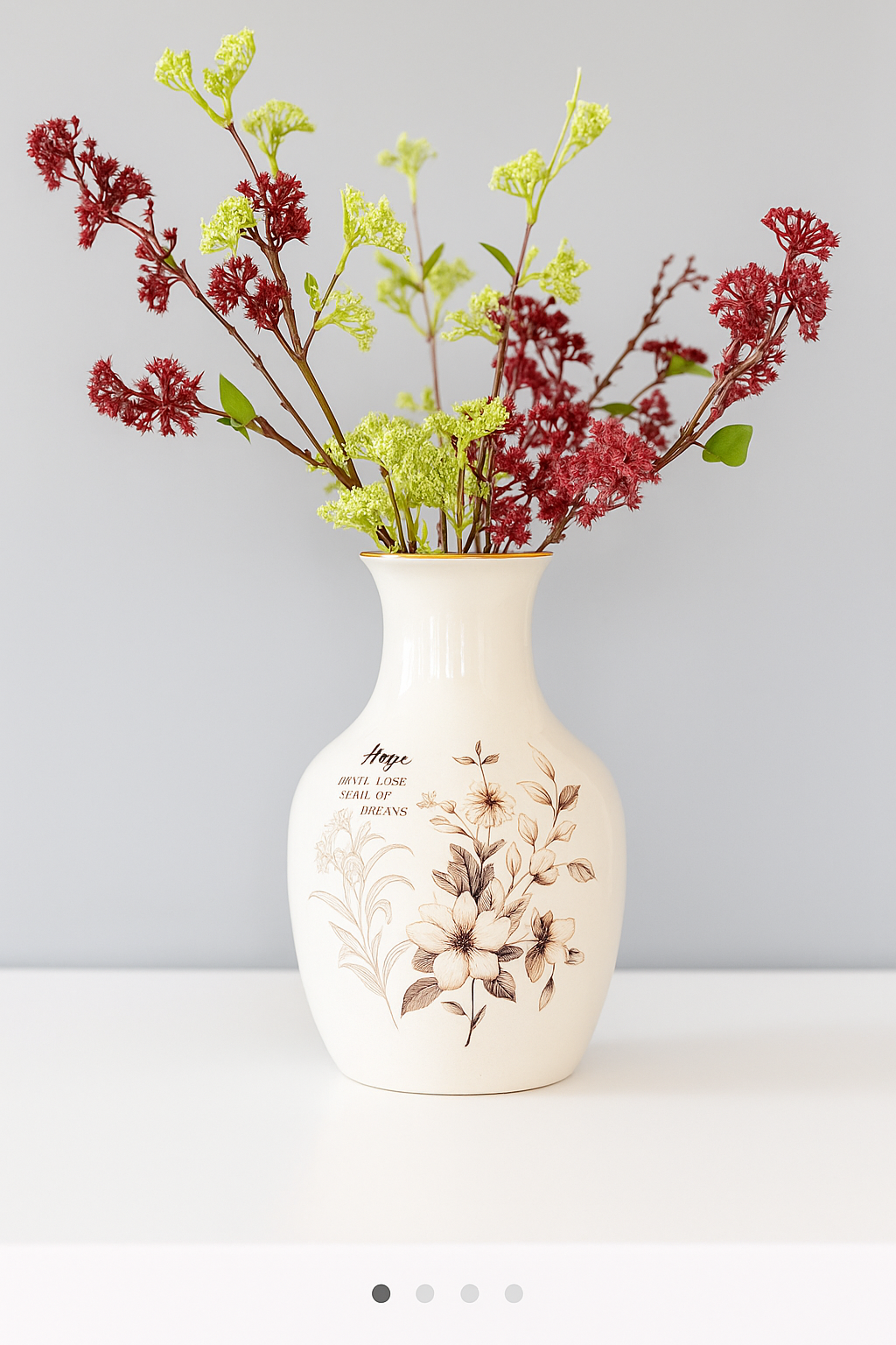 Oriental Style Ceramic Flower Vase