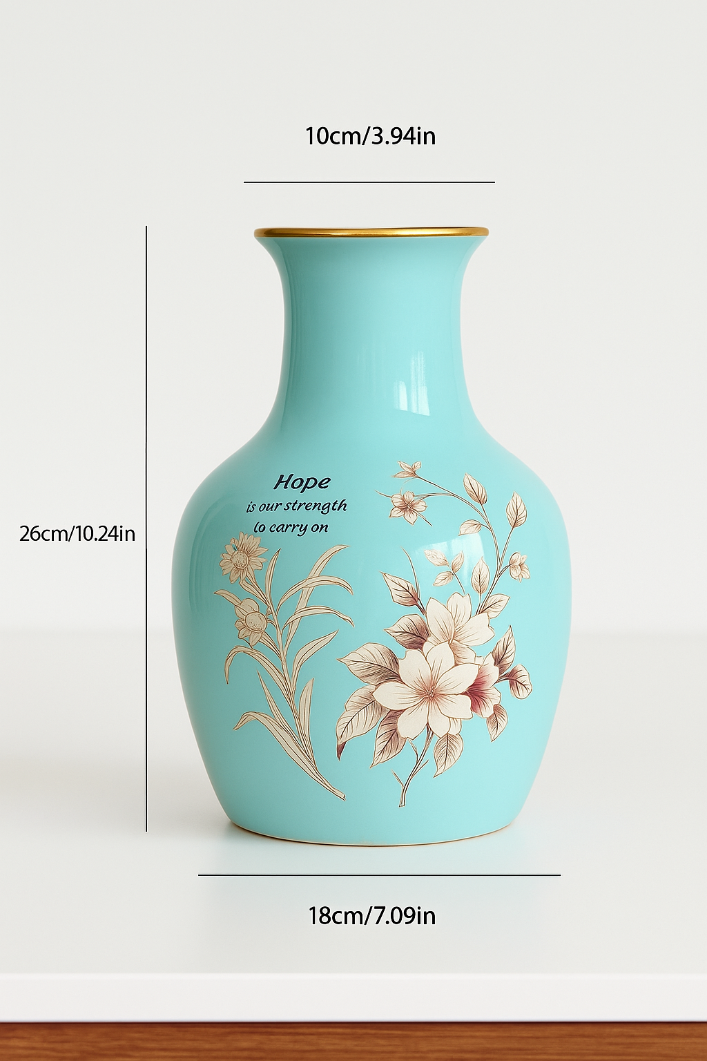 Oriental Style Ceramic Flower Vase