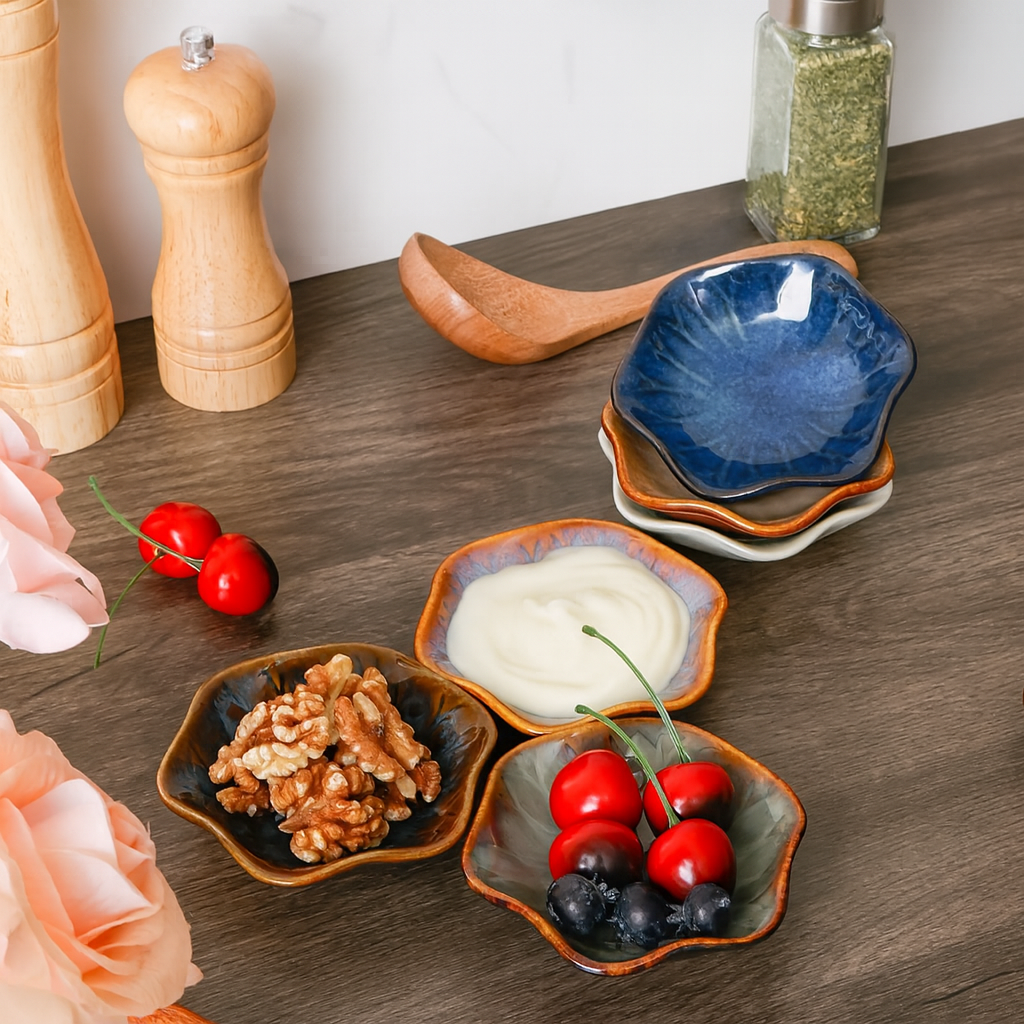 Japanese-Style Condiment Dishes Set 6Pcs
