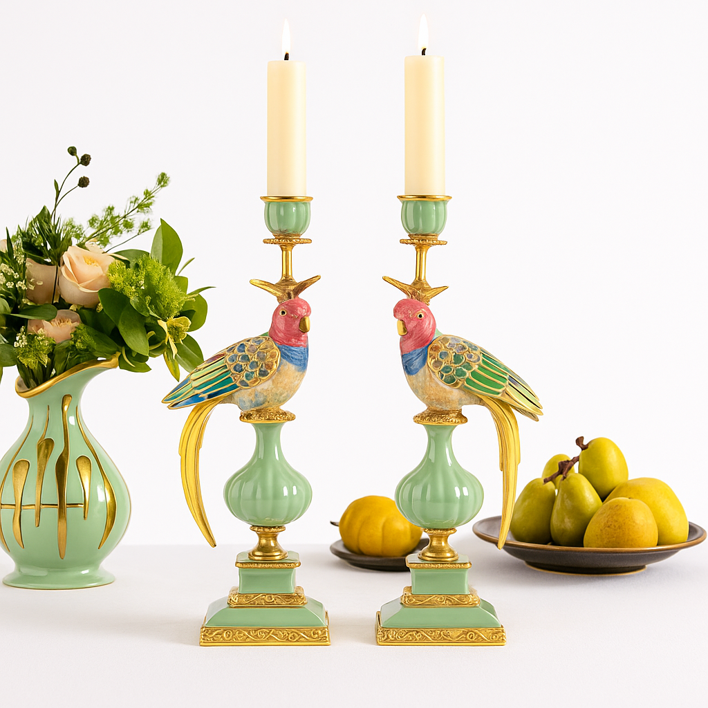 European Modern Art Ceramic Candle Holder 1Pc