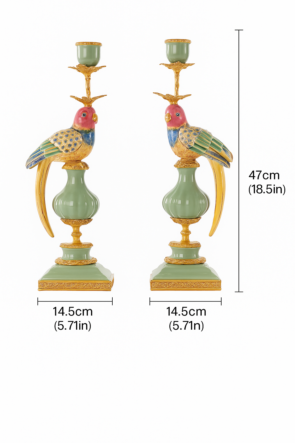 European Modern Art Ceramic Candle Holder 1Pc