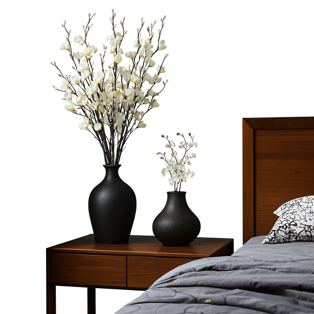 Elegant White Plum Blossom Branches 10Pcs