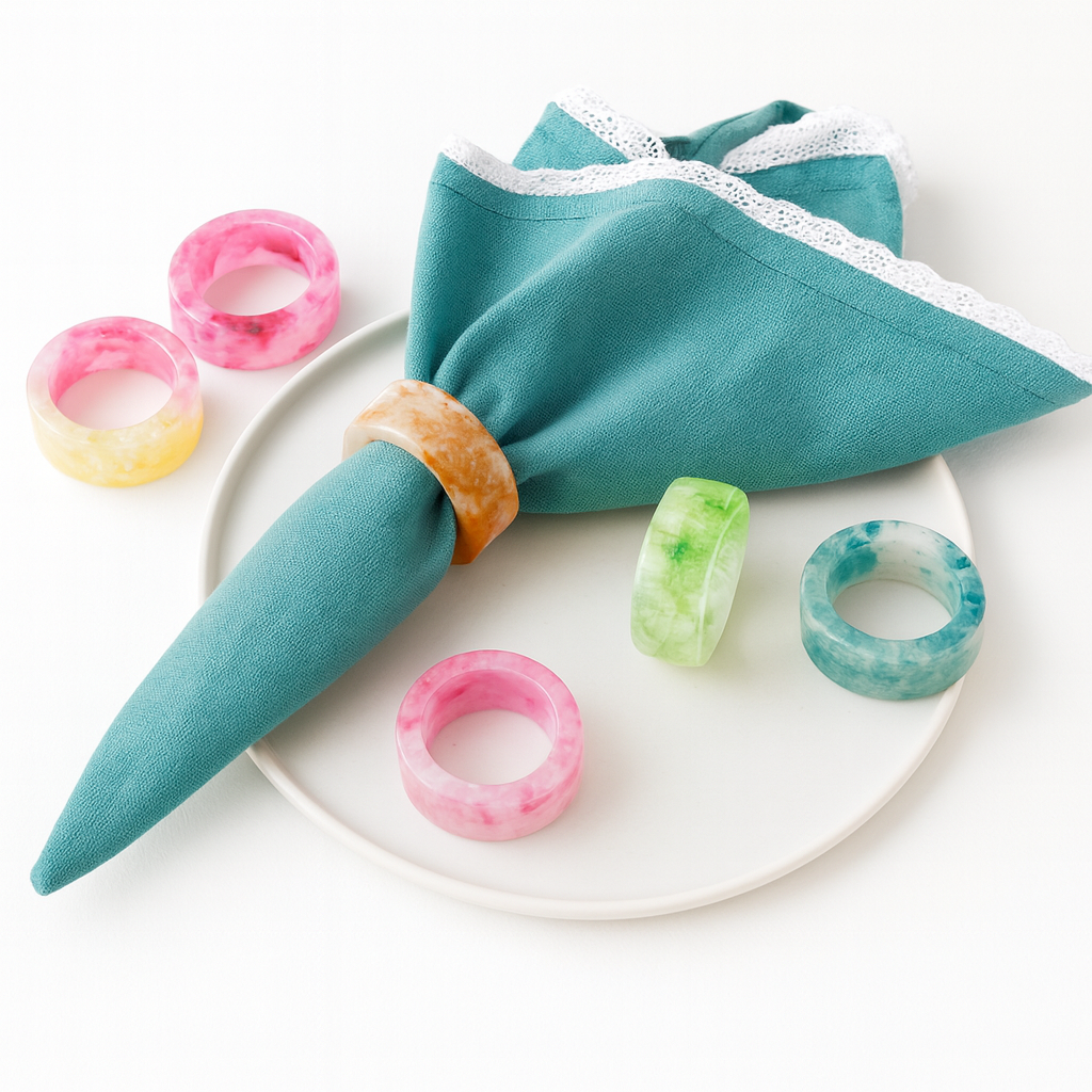 Multicolor Napkin Ring Set 12Pcs