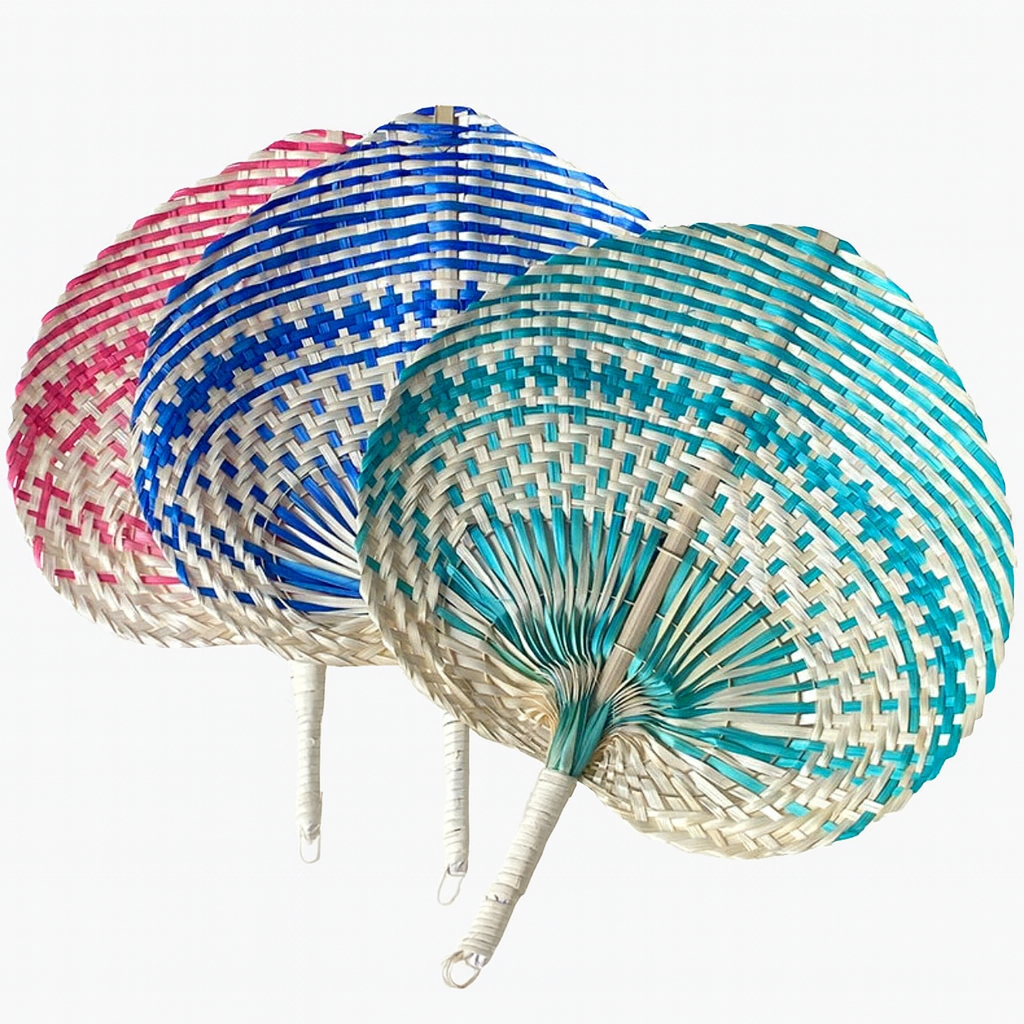 Hand-woven Bamboo Fan 1Pc