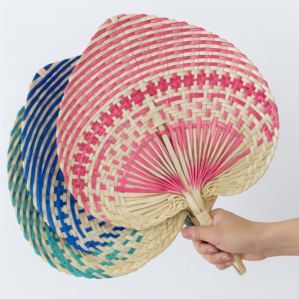 Hand-woven Bamboo Fan 1Pc