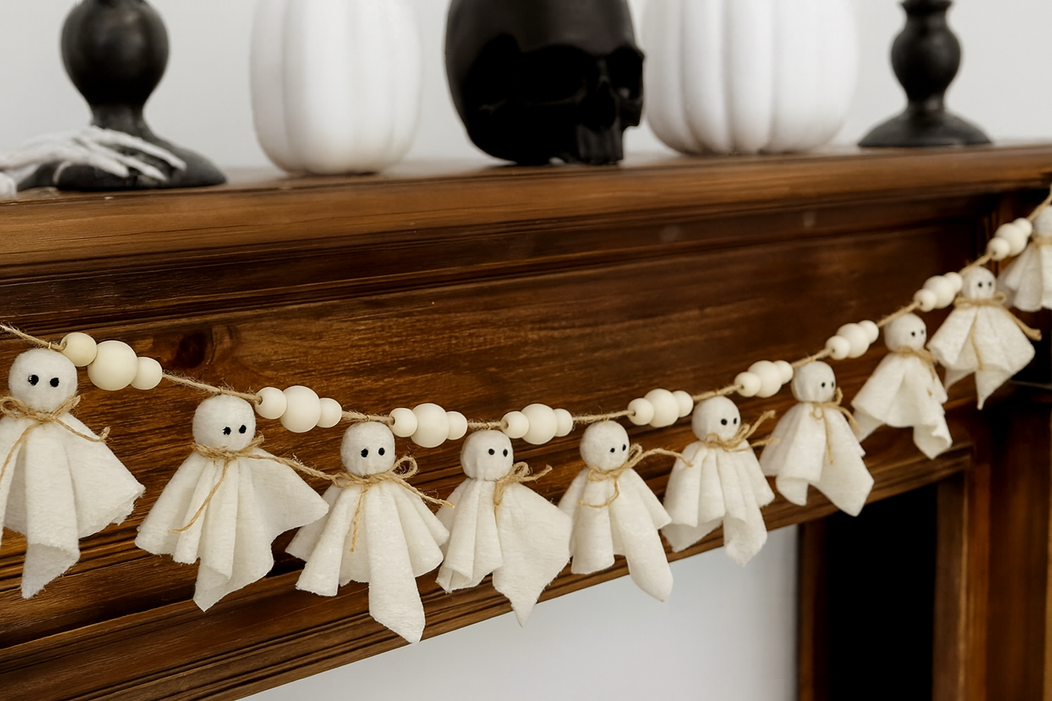 Handmade Rustic Halloween Banner