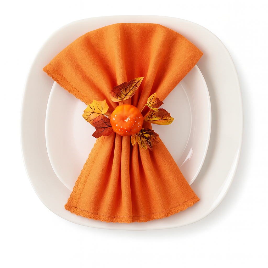Handmade Autumn Napkin Rings 4Pcs